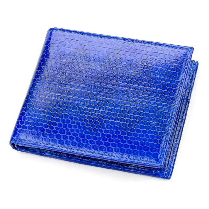 Гаманець SEA SNAKE LEATHER 18144 із натуральної шкіри морської змії Синій