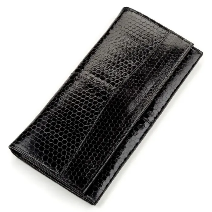 Гаманець жіночий SEA SNAKE LEATHER 18146 із натуральної шкіри морської змії Чорний