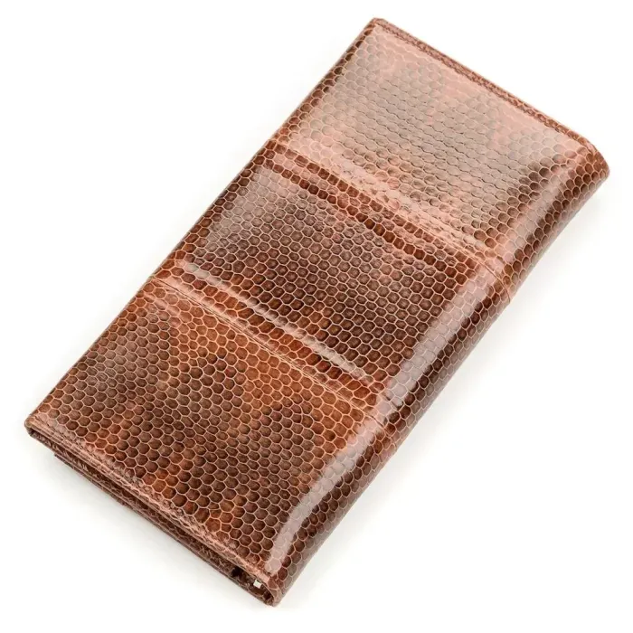 Гаманець жіночий SEA SNAKE LEATHER 18147 із натуральної шкіри морської змії Коричневий