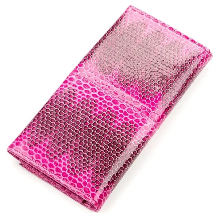 Гаманець жіночий SEA SNAKE LEATHER 18148 із натуральної шкіри морської змії Рожевий
