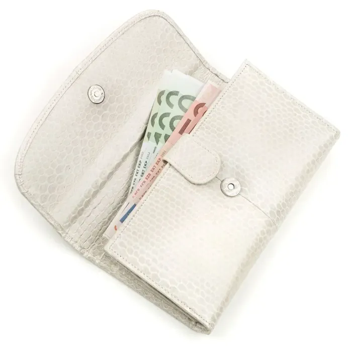 Гаманець жіночий SEA SNAKE LEATHER 18152 із натуральної шкіри морської змії Білий