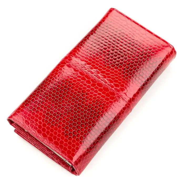 Гаманець жіночий SEA SNAKE LEATHER 18153 із натуральної шкіри морської змії Червоний
