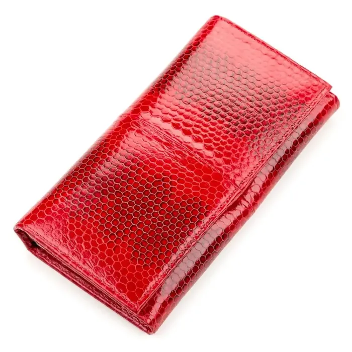 Гаманець жіночий SEA SNAKE LEATHER 18153 із натуральної шкіри морської змії Червоний