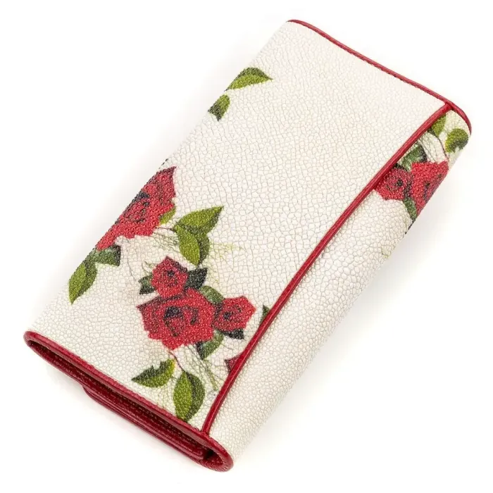 Гаманець жіночий STINGRAY LEATHER 18156 із натуральної шкіри морського ската Різнокольоровий