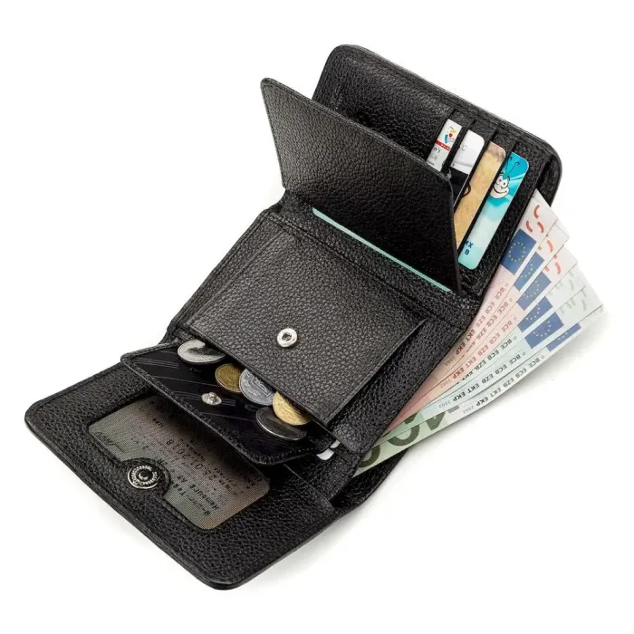 Кошелек женский STINGRAY LEATHER 18158 из натуральной кожи морского ската Черный