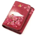 Гаманець жіночий STINGRAY LEATHER 18159 із натуральної шкіри морського ската Червоний