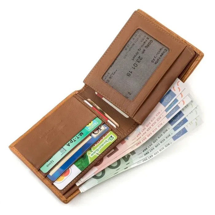 Гаманець CROCODILE LEATHER 18165 із натуральної шкіри крокодила Коричневий