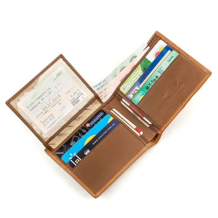 Гаманець CROCODILE LEATHER 18165 із натуральної шкіри крокодила Коричневий