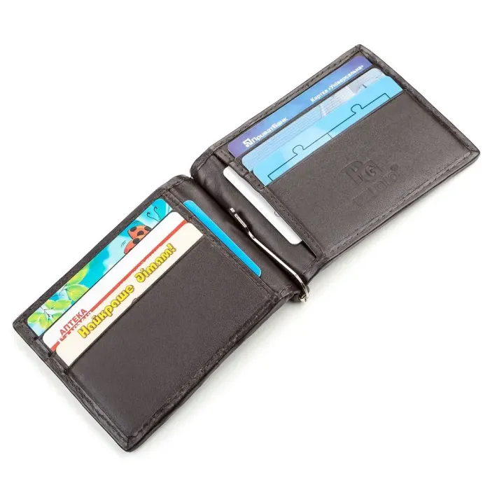 Затискач CROCODILE LEATHER 18170 з натуральної шкіри крокодила Коричневий