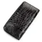 Клатч CROCODILE LEATHER 18172 із натуральної шкіри крокодила Чорний