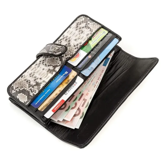 Кошелек женский SNAKE LEATHER 18179 из натуральной кожи питона Разноцветный