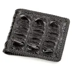 Портмоне CROCODILE LEATHER 18186 із натуральної шкіри крокодила Чорне