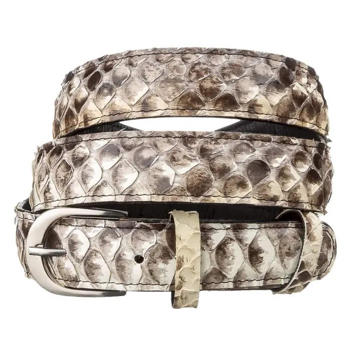 Ремінь жіночий SNAKE LEATHER 18189 з натуральної шкіри пітона Різнокольоровий