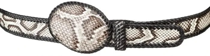 Ремінь жіночий SNAKE LEATHER 18190 з натуральної шкіри пітона Різнокольоровий