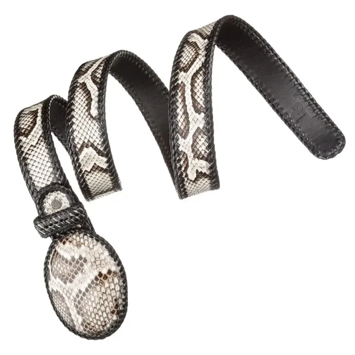 Ремінь жіночий SNAKE LEATHER 18190 з натуральної шкіри пітона Різнокольоровий