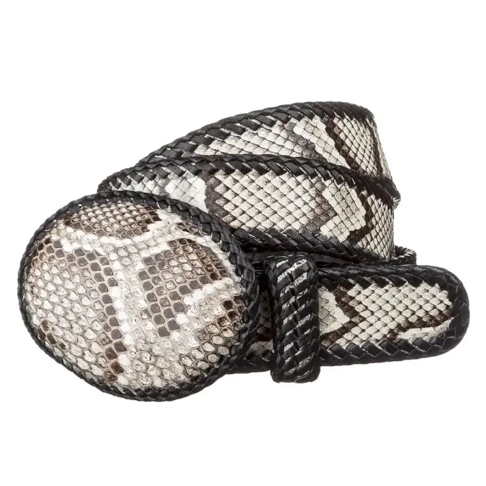 Ремінь жіночий SNAKE LEATHER 18190 з натуральної шкіри пітона Різнокольоровий