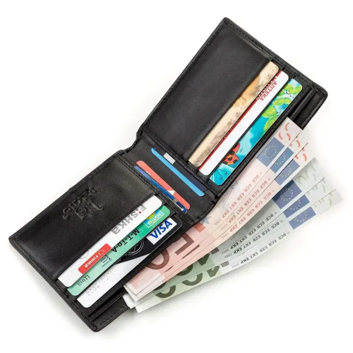 Портмоне SNAKE LEATHER 18193 из натуральной кожи питона Черное