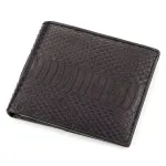 Портмоне SNAKE LEATHER 18193 з натуральної шкіри пітона Чорне