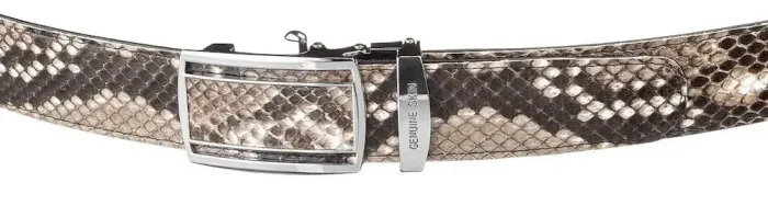 Ремінь-автомат SNAKE LEATHER 18201 з натуральної шкіри пітона Різнокольоровий