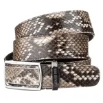 Ремінь-автомат SNAKE LEATHER 18201 з натуральної шкіри пітона Різнокольоровий