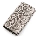 Гаманець жіночий SNAKE LEATHER 18211 із натуральної шкіри пітона Сірий