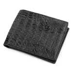 Гаманець CROCODILE LEATHER 18231 із натуральної шкіри крокодила (каймана) Чорний