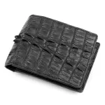 Гаманець CROCODILE LEATHER 18232 із натуральної шкіри крокодила (каймана) Чорний