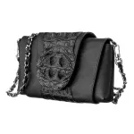Клатч CROCODILE LEATHER 18244 із натуральної шкіри крокодила Чорний
