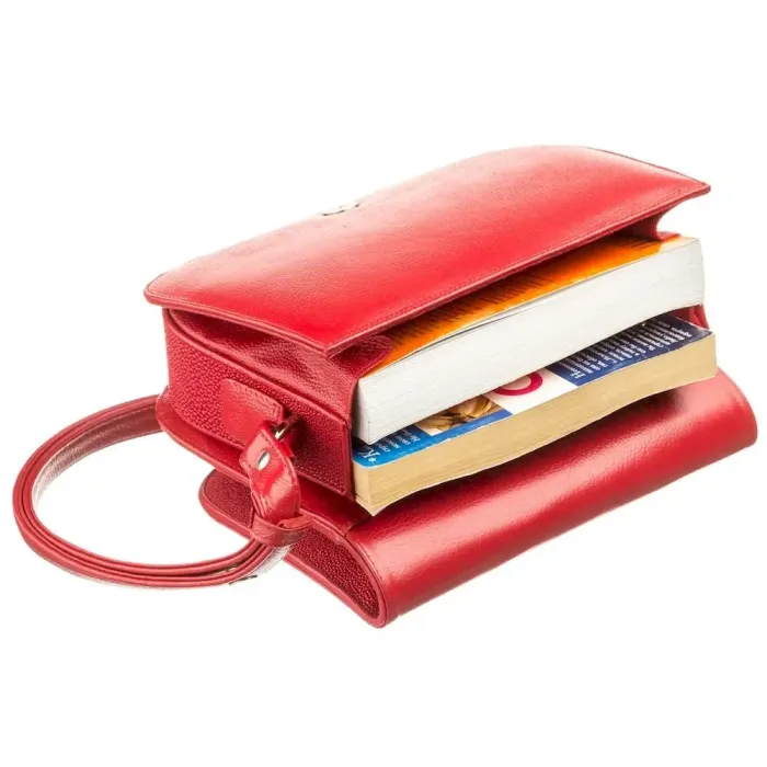 Сумка жіноча STINGRAY LEATHER 18500 із натуральної шкіри морського ската Червона