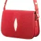 Сумка жіноча STINGRAY LEATHER 18500 із натуральної шкіри морського ската Червона