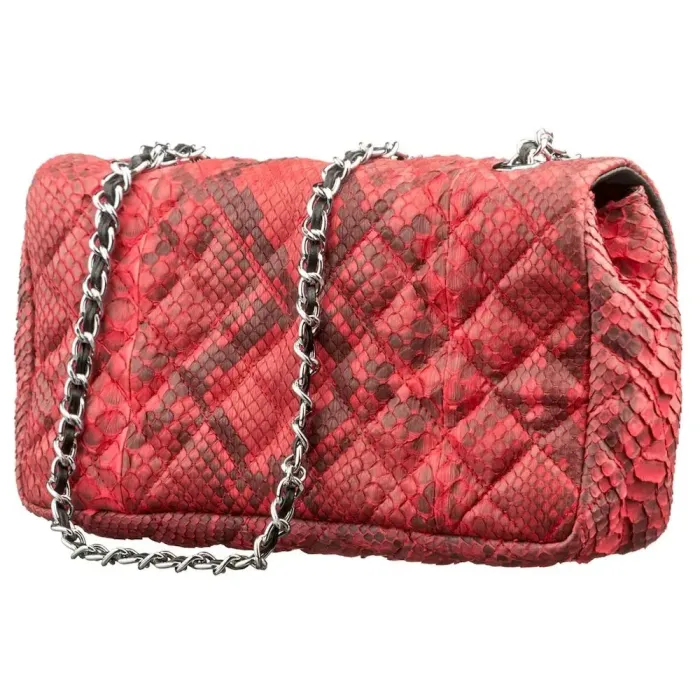 Сумка жіноча SNAKE LEATHER 18503 з натуральної шкіри пітона Червона