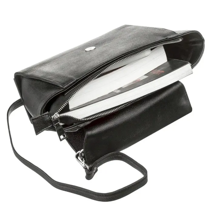 Сумка жіноча STINGRAY LEATHER 18506 із натуральної шкіри морського скату Чорна