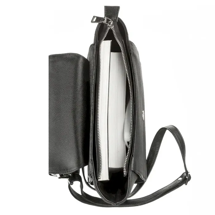 Сумка жіноча STINGRAY LEATHER 18506 із натуральної шкіри морського скату Чорна