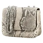 Жіночий клатч SNAKE LEATHER 18509 з натуральної шкіри пітона Сірий
