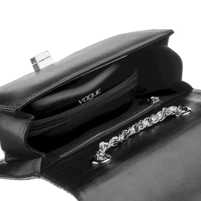 Жіночий клатч STINGRAY LEATHER 18511 з натуральної шкіри морського ската зі вставками шкіри пітона Чорний