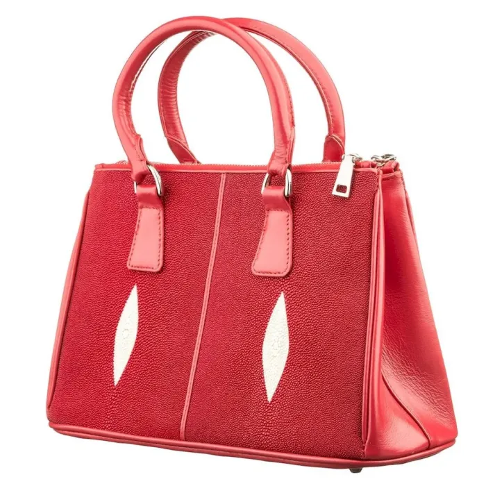 Сумка жіноча STINGRAY LEATHER 18513 із натуральної шкіри морського ската Червона