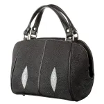 Сумка жіноча STINGRAY LEATHER 18515 із натуральної шкіри морського скату Чорна