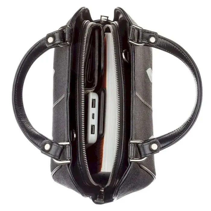 Сумка жіноча STINGRAY LEATHER 18515 із натуральної шкіри морського скату Чорна