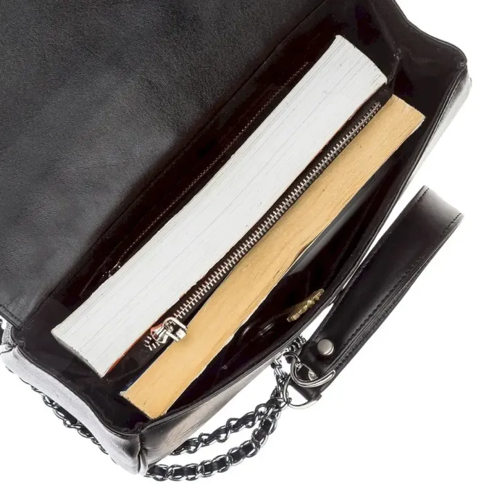 Сумка жіноча STINGRAY LEATHER 18516 із натуральної шкіри морського скату Чорна