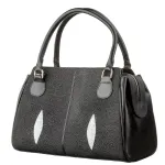 Сумка жіноча STINGRAY LEATHER 18518 із натуральної шкіри морського скату Чорна