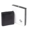 Вертикальне глянсове портмоне з накладною монетницею GRANDE PELLE 11329 Чорне