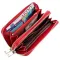 Гаманець-клатч жіночий STINGRAY LEATHER 18522 із натуральної шкіри морського скату зі вставками шкіри пітона Червоний