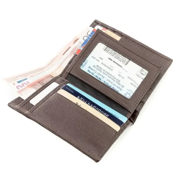 Портмоне CROCODILE LEATHER 18529 із натуральної шкіри крокодила Коричневе