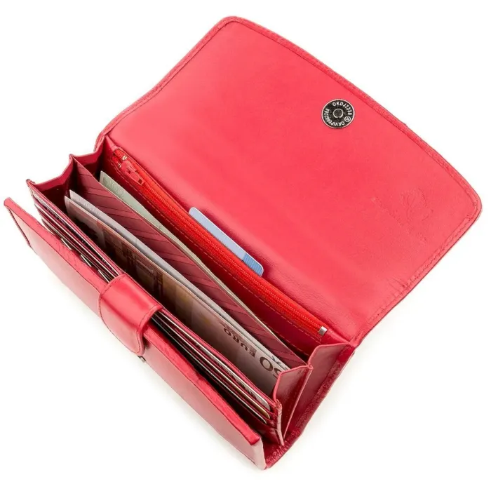 Гаманець жіночий STINGRAY LEATHER 18536 із натуральної шкіри морського ската Червоний