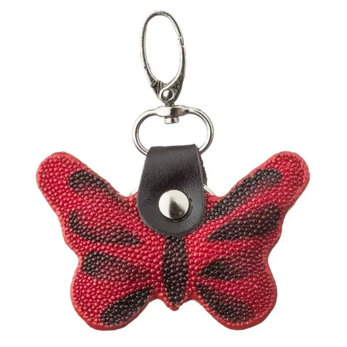 Брелок сувенір метелик STINGRAY LEATHER 18541 з натуральної шкіри морського ската