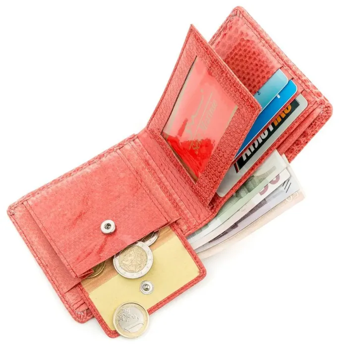 Гаманець жіночий SEA SNAKE LEATHER 18544 із натуральної шкіри морської змії Червоний