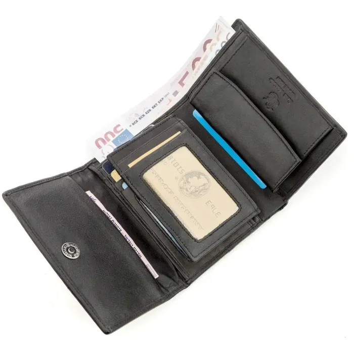 Гаманець SNAKE LEATHER 18546 із натуральної шкіри пітона Сірий