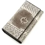 Гаманець жіночий SNAKE LEATHER 18547 із натуральної шкіри пітона Сірий