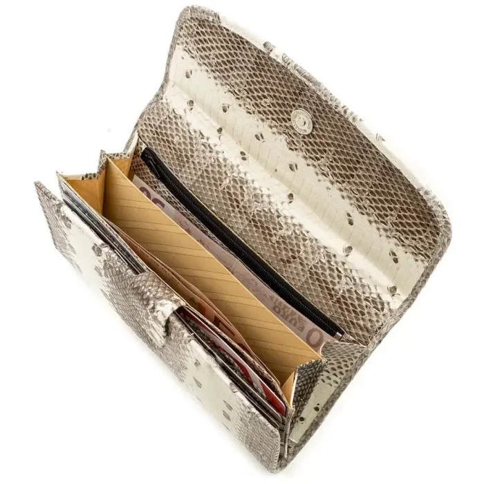 Гаманець жіночий SEA SNAKE LEATHER 18550 із натуральної шкіри морської змії Бежевий