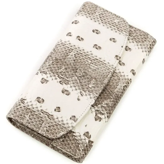 Гаманець жіночий SEA SNAKE LEATHER 18550 із натуральної шкіри морської змії Бежевий